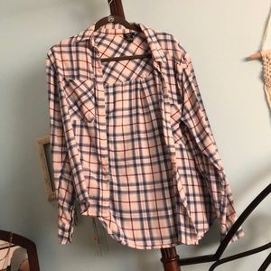 F21 light pink flannel